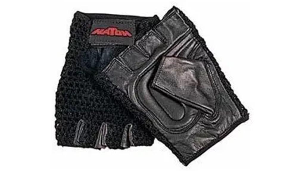 large padded mesh gloves