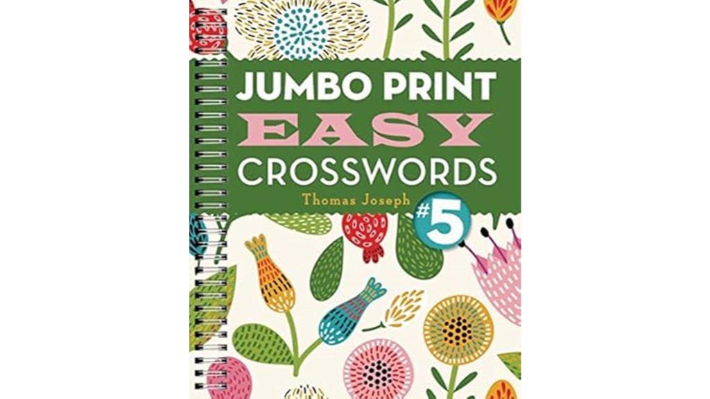 large print crossword puzzle book