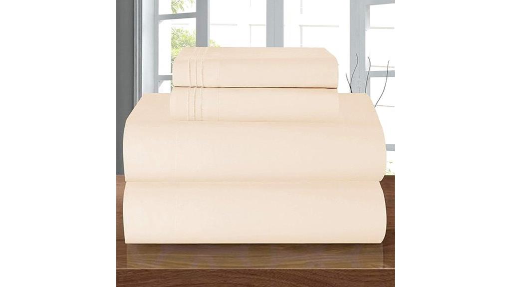 luxury cream king sheets