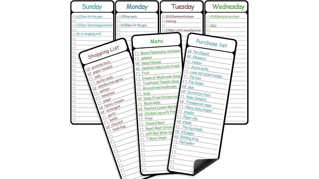 magnetic whiteboard to do
