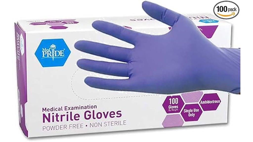medpride nitrile exam gloves