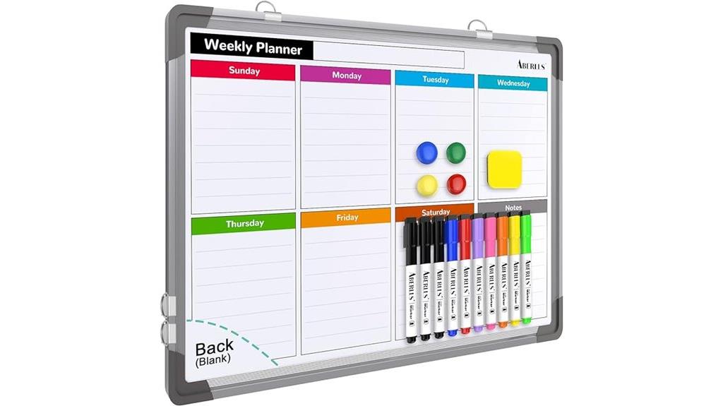 mini wall calendar whiteboard