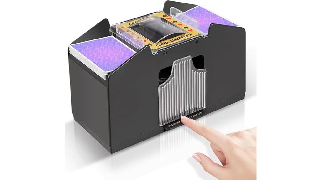 multi deck battery card shuffler