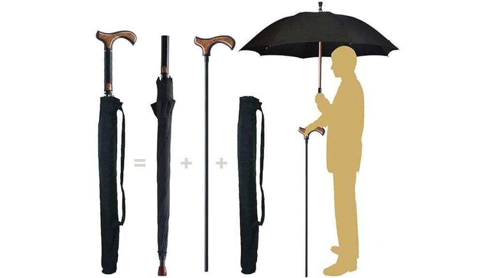 multi function walking aid umbrella