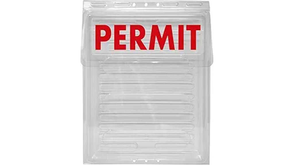 outdoor permit document holder