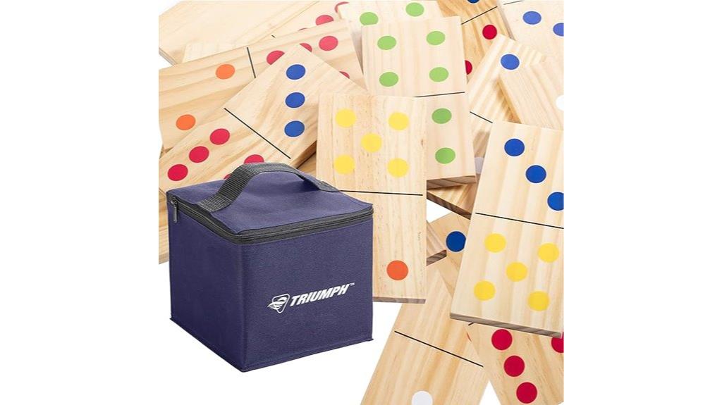 outdoor wood domino set
