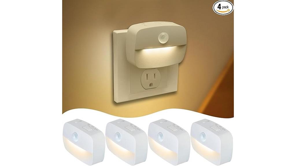 pack of four sensor lights