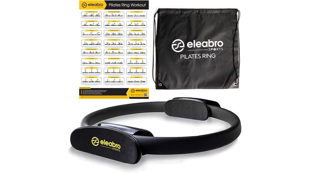 pilates ring with poster