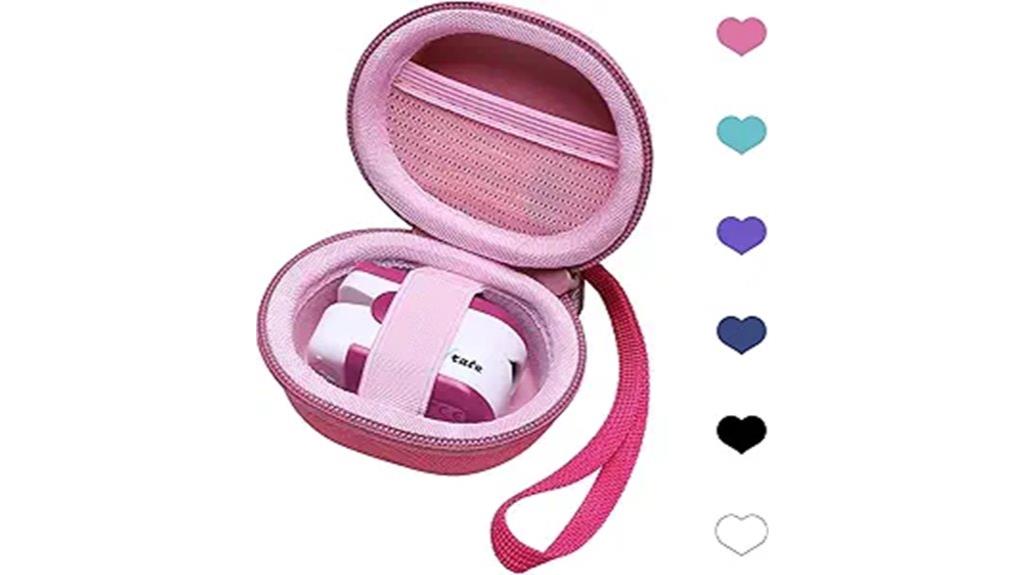 pink fingertip oximeter case