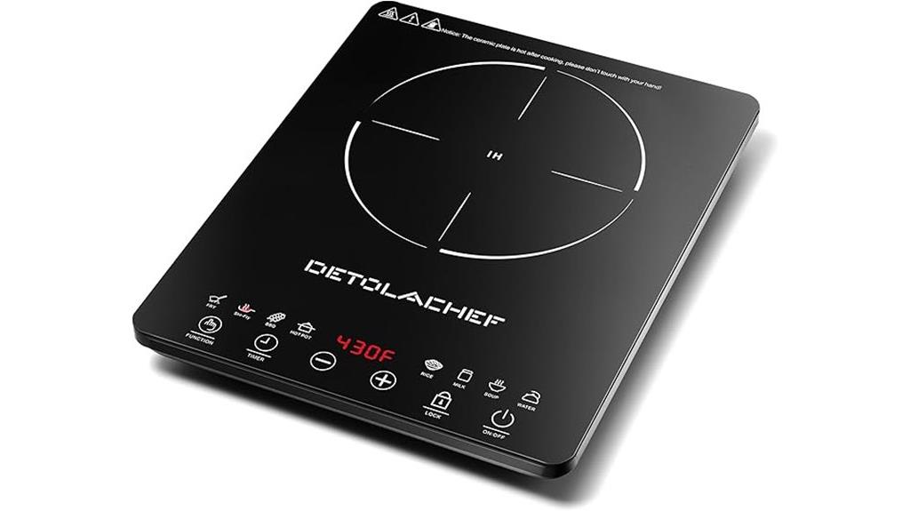 portable 1800w touch cooktop