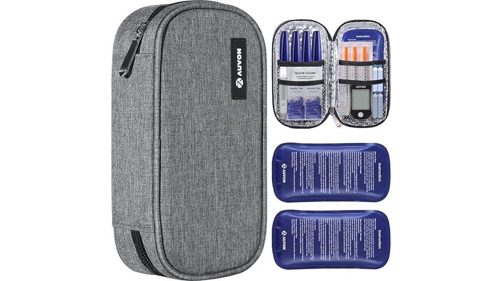 portable insulin cooler case