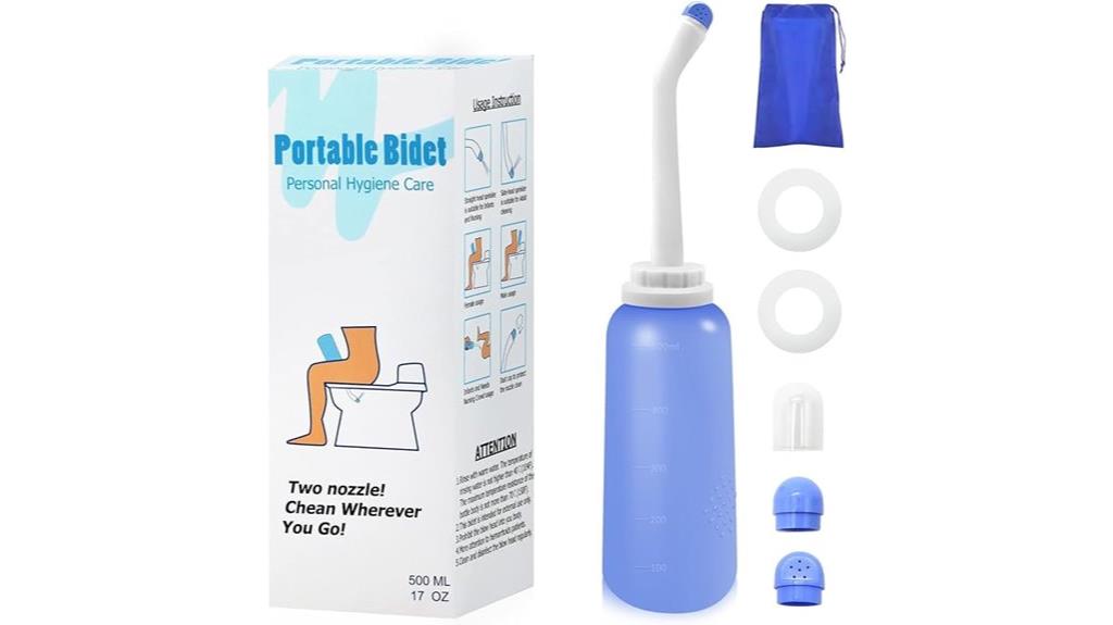 portable peri bottle with bag