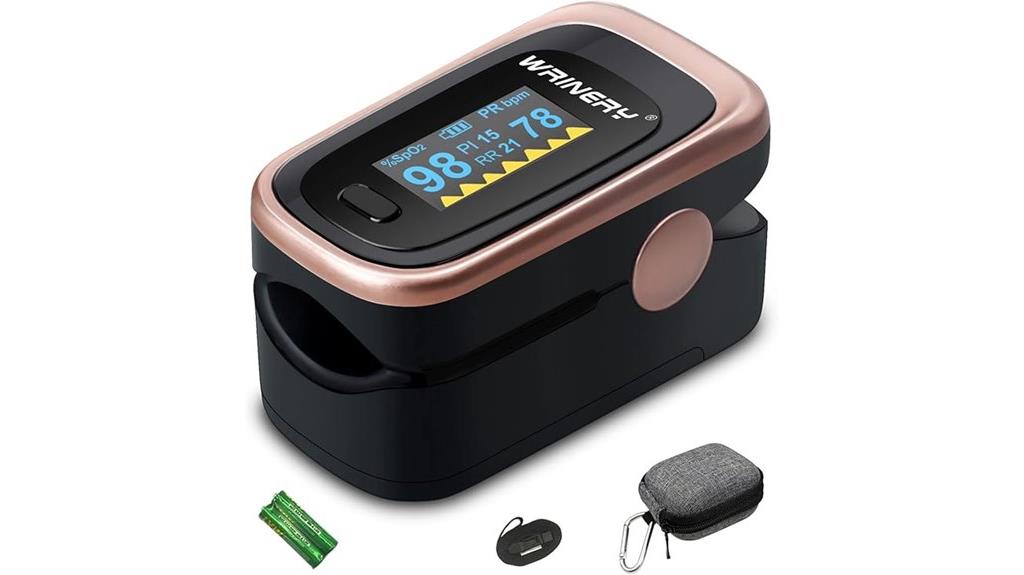 portable pulse oximeter with batteries