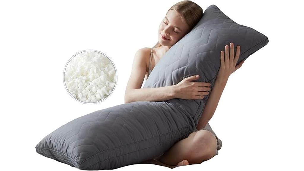 quilted memory foam pillow
