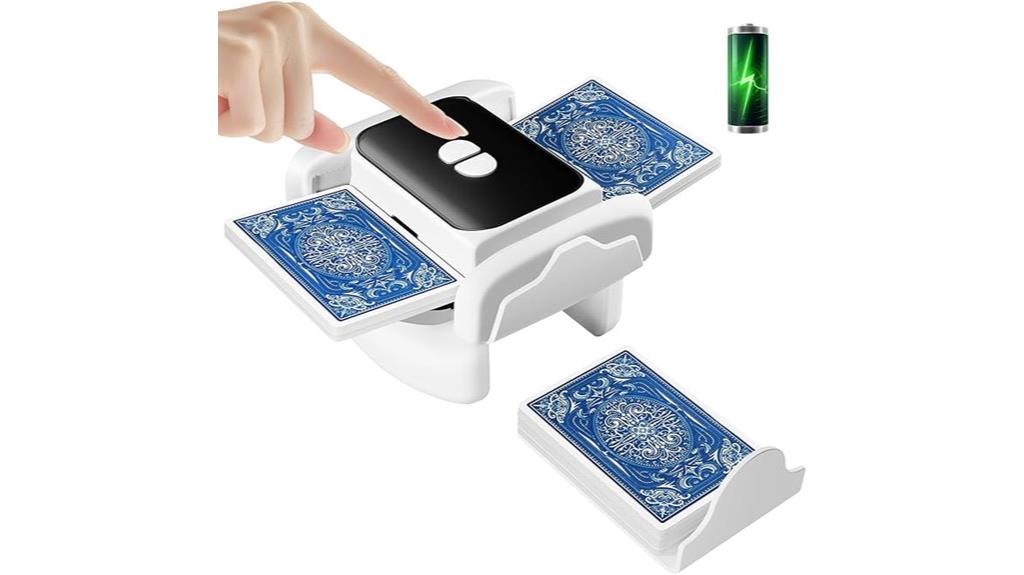 rechargeable card shuffler