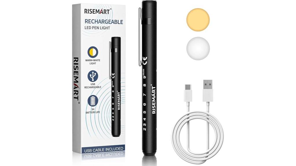 rechargeable medical pen light