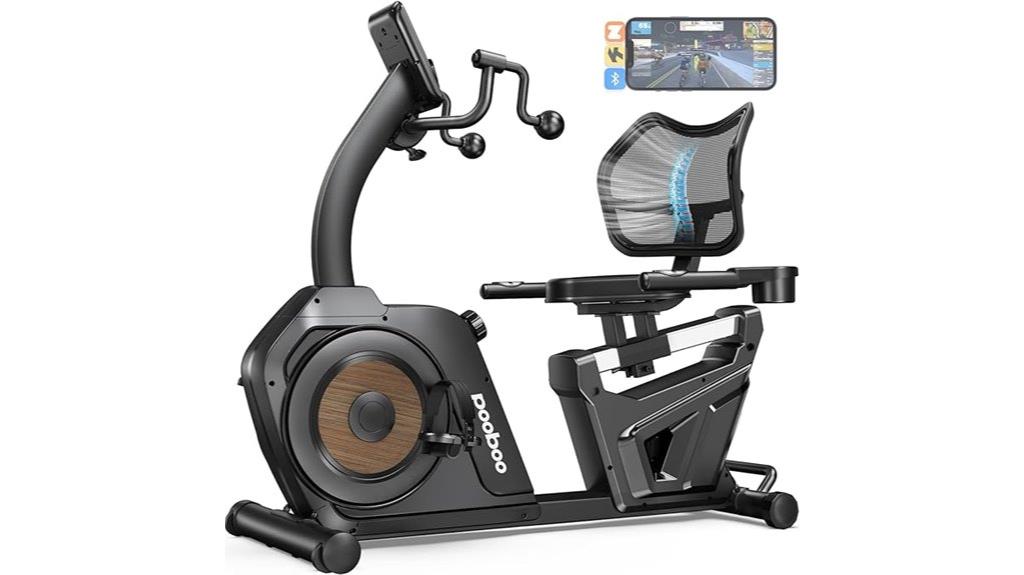 recumbent bike with arm