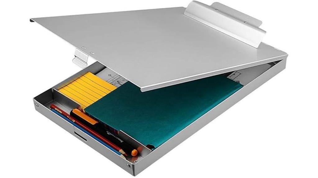 recycled aluminum storage clipboard