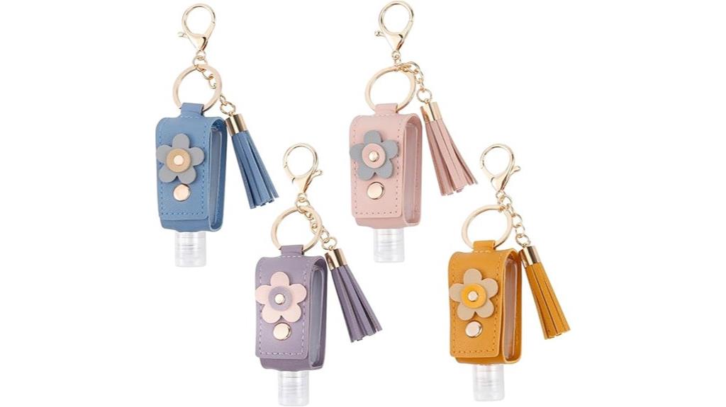 refillable sanitizer keychain set