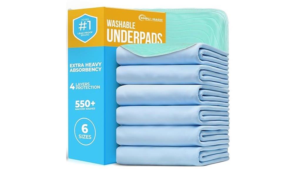 reusable absorbent bed pads