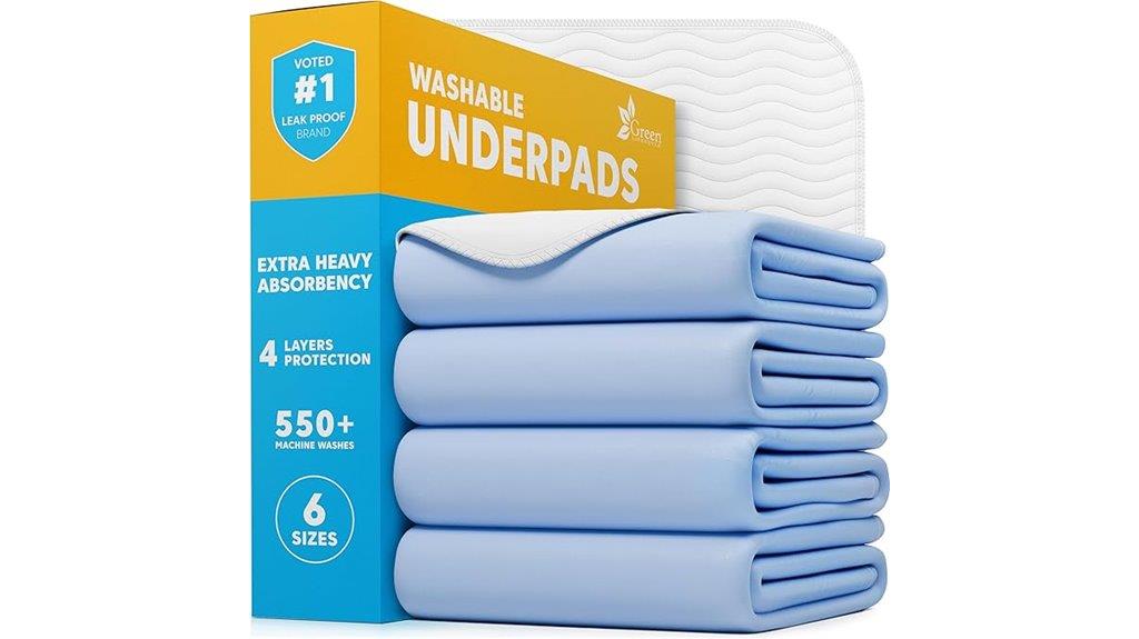 reusable washable underpads pack