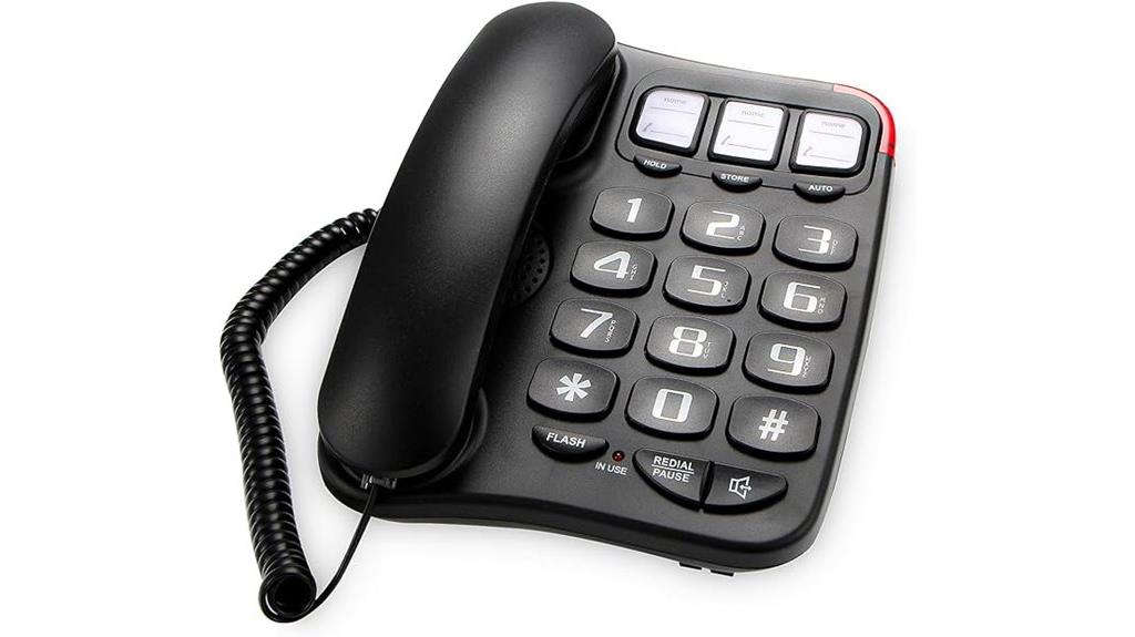senior friendly corded phone