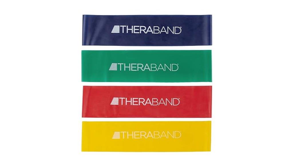 set of four resistance bands
