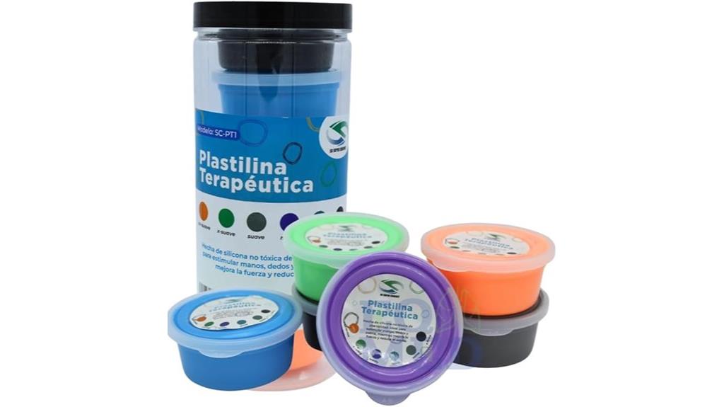 six resistance hand putty