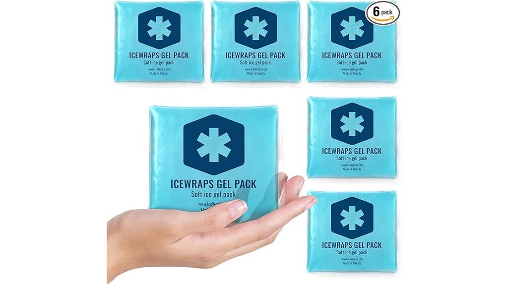 small blue reusable ice packs