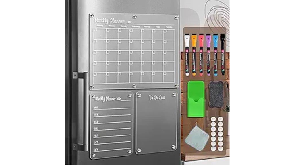 three piece acrylic boards