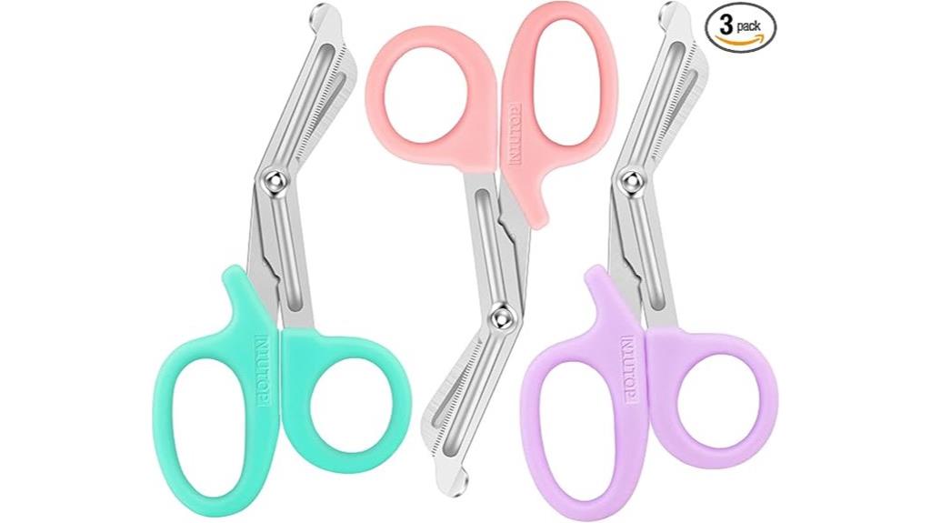 three piece bandage scissors