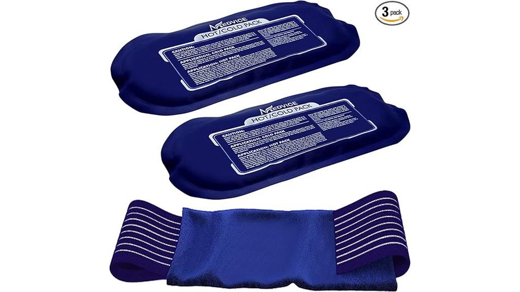 three piece ice pack set