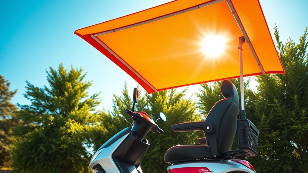 top canopies for scooter comfort