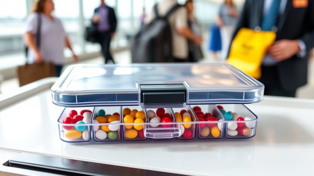 travel friendly secure pill organizer