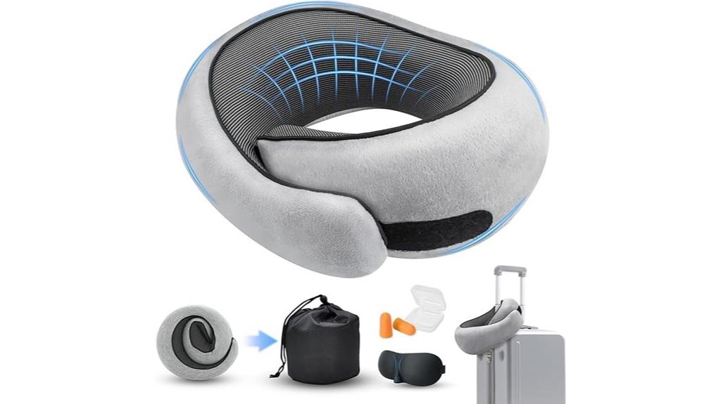 travel memory foam pillow