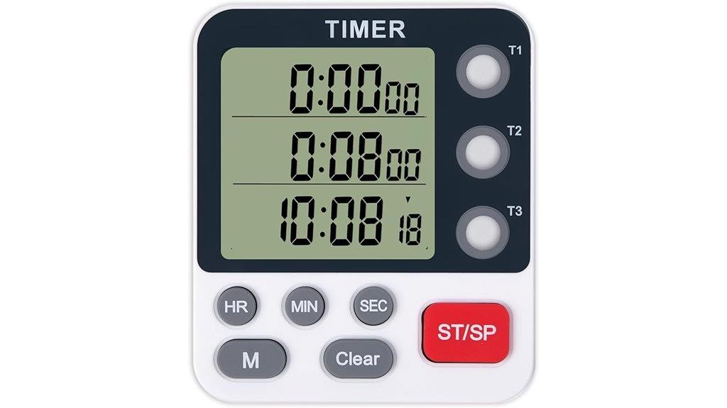 triple channel digital timer