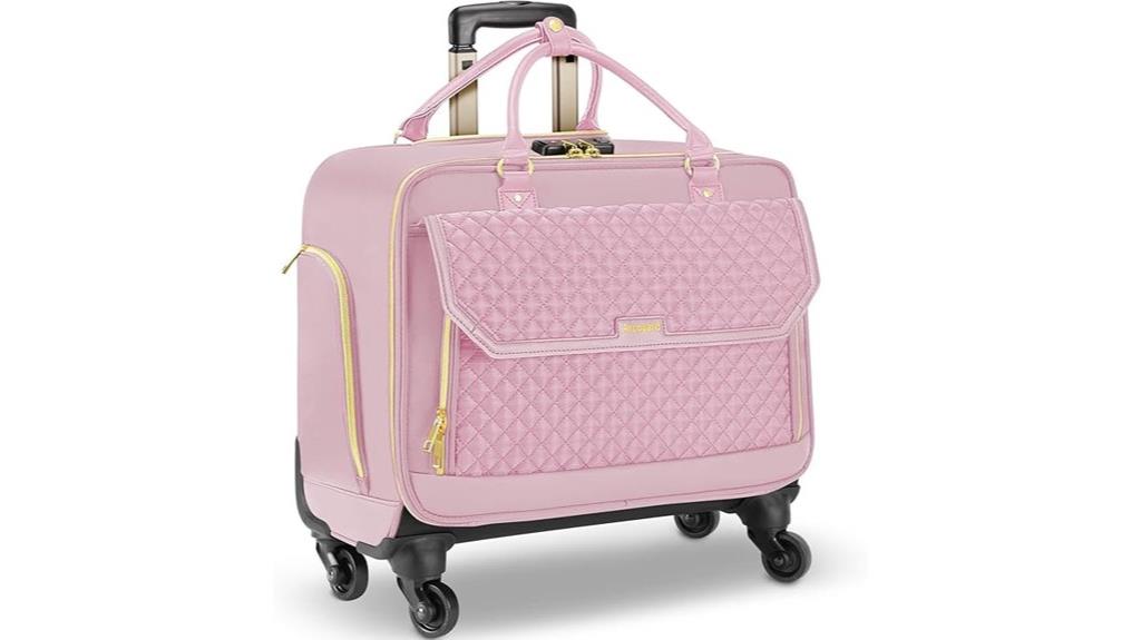 tsa friendly rolling briefcase