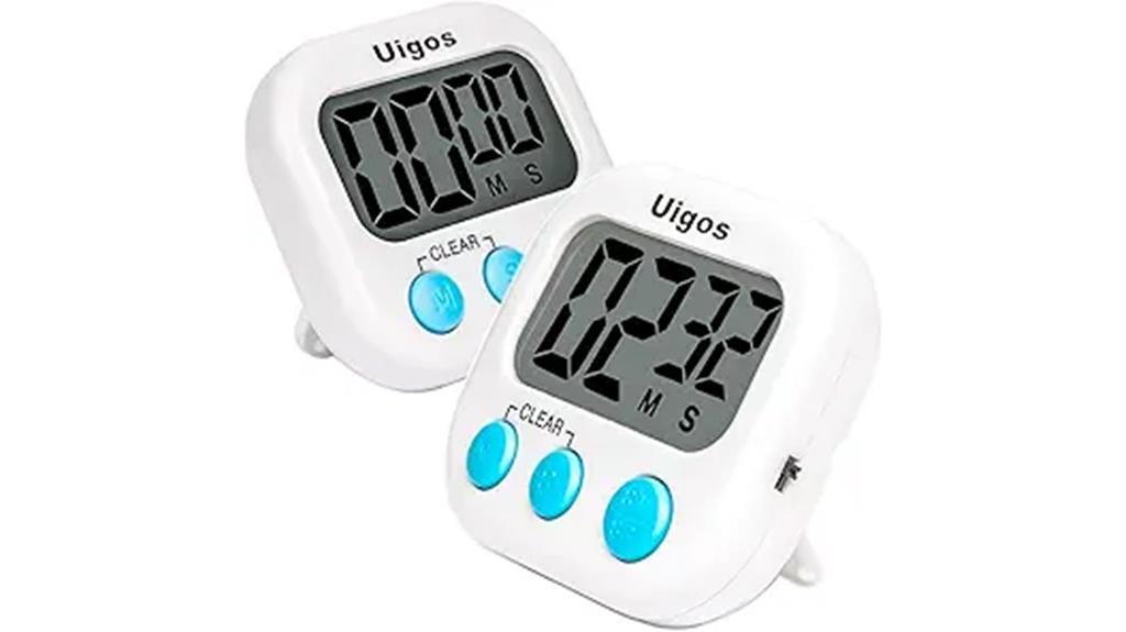 two digital kitchen timers