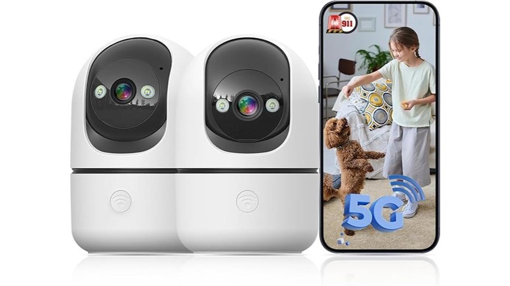 two pack wifi security cameras
