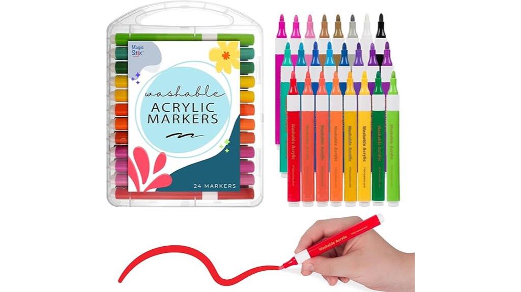 washable acrylic markers