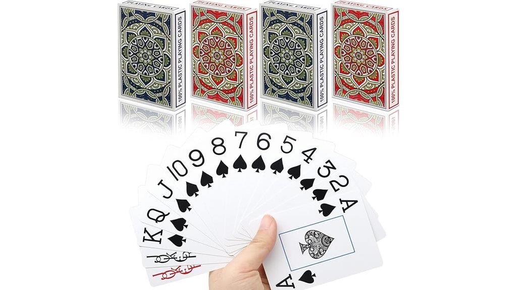 waterproof plastic card set
