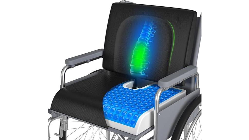 wheelchair comfort cushion set