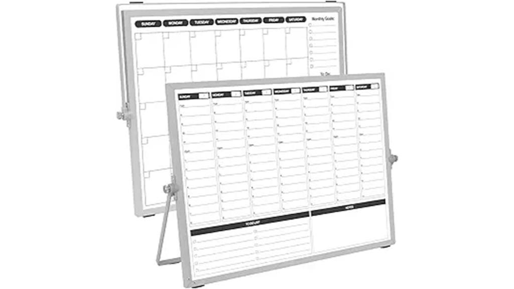 whiteboard planner with stand