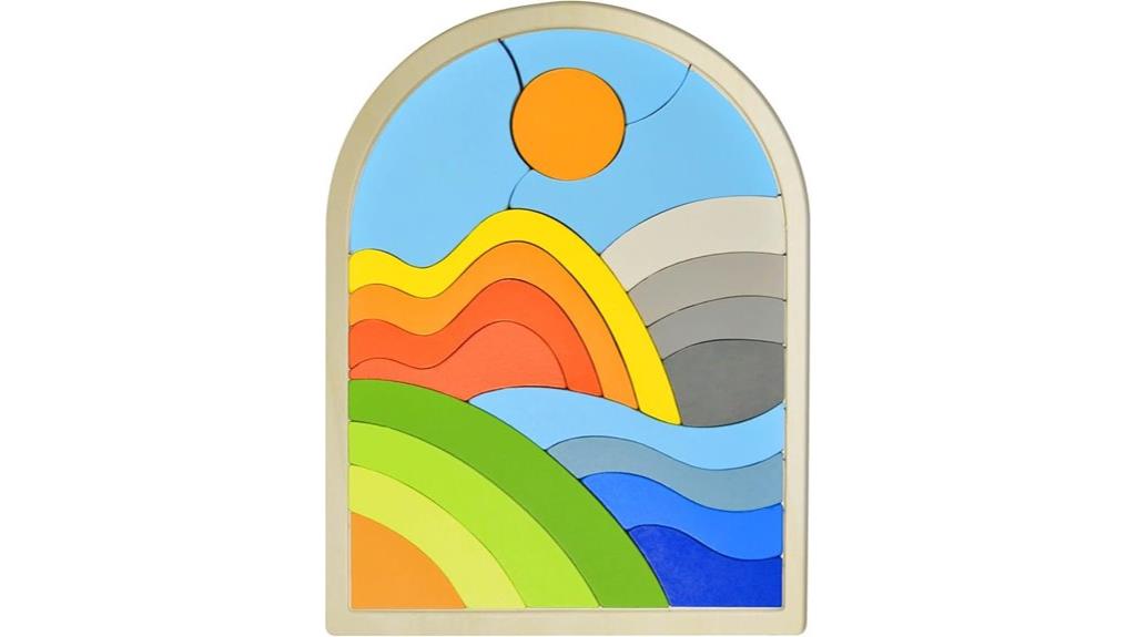wooden adult memory puzzle