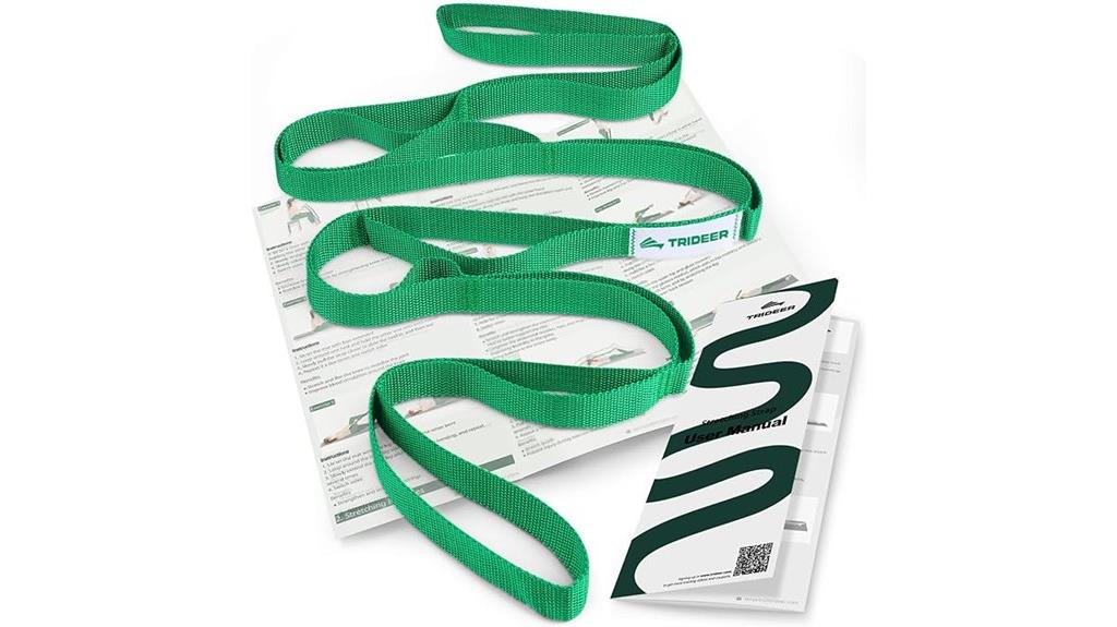 yoga stretch strap with loops
