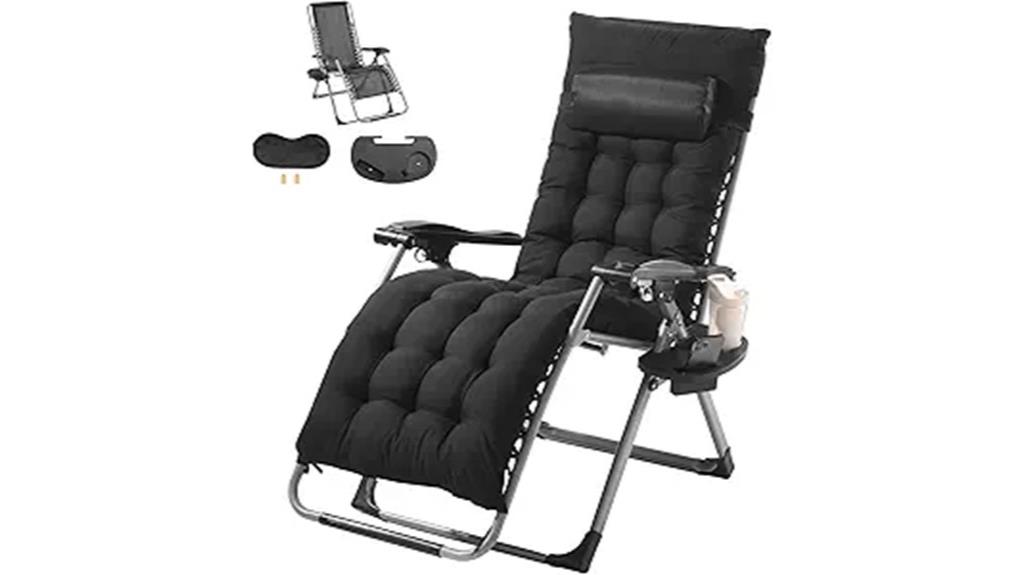 zero gravity chair with cushion