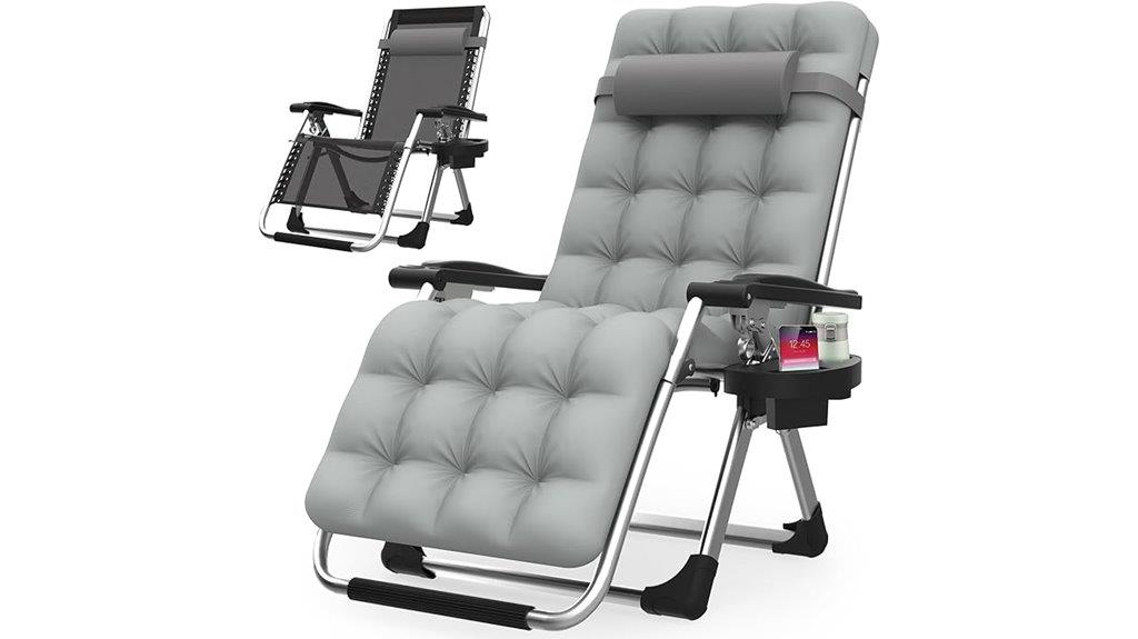 zero gravity chair with cushion