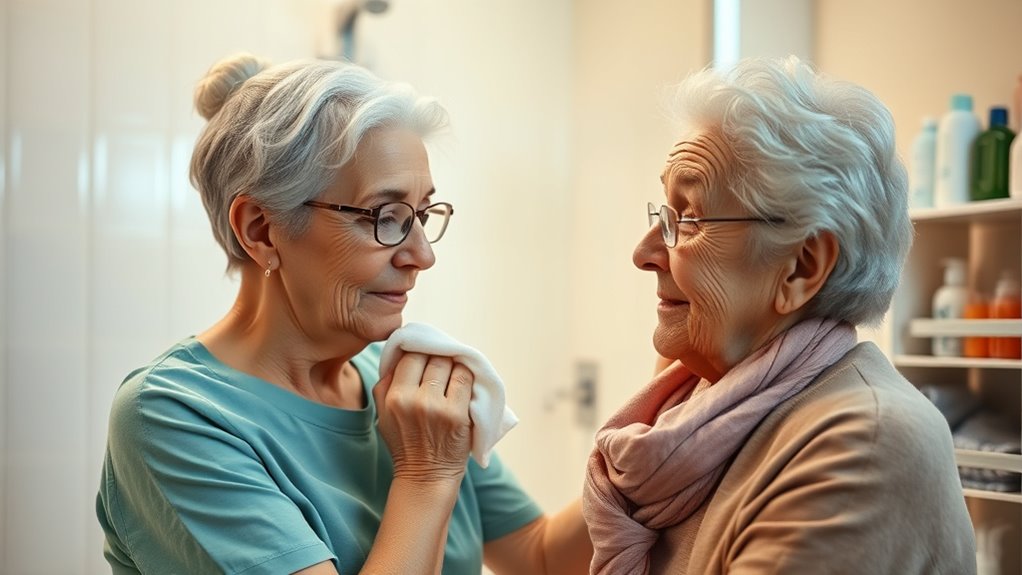 gentle consistent hygiene routines