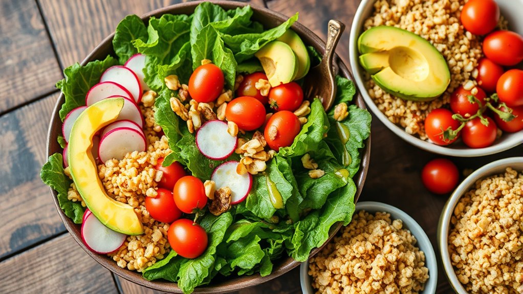 healthy colorful meal options