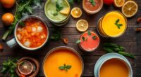 hydrating soups and beverages